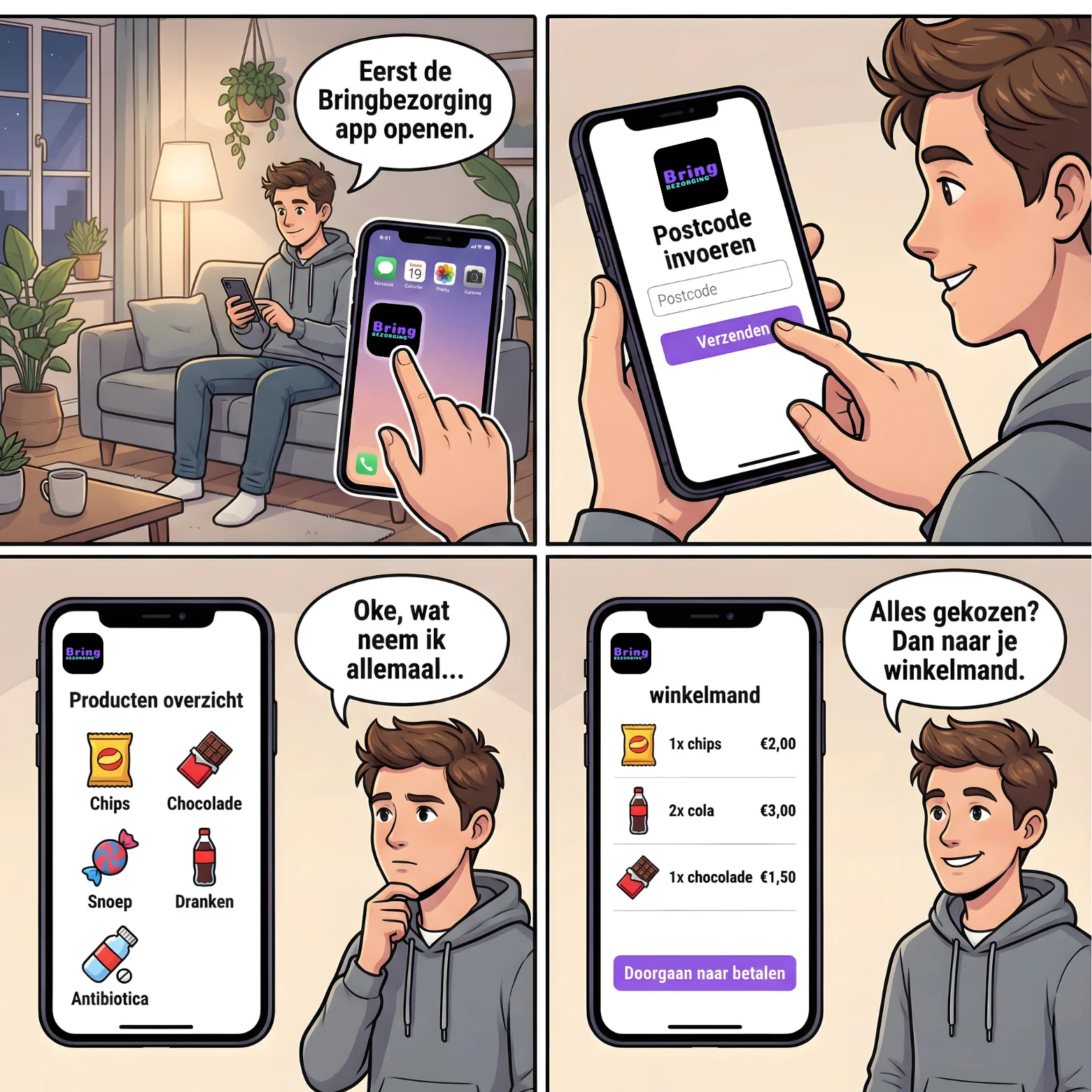 Je favoriete snacks razendsnel bezorgd